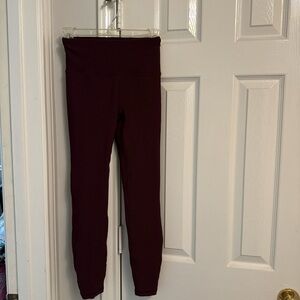 Womens Maroon Leggings